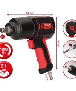 1/2" THE DEVIL high performance impact wrench, 1600Nm