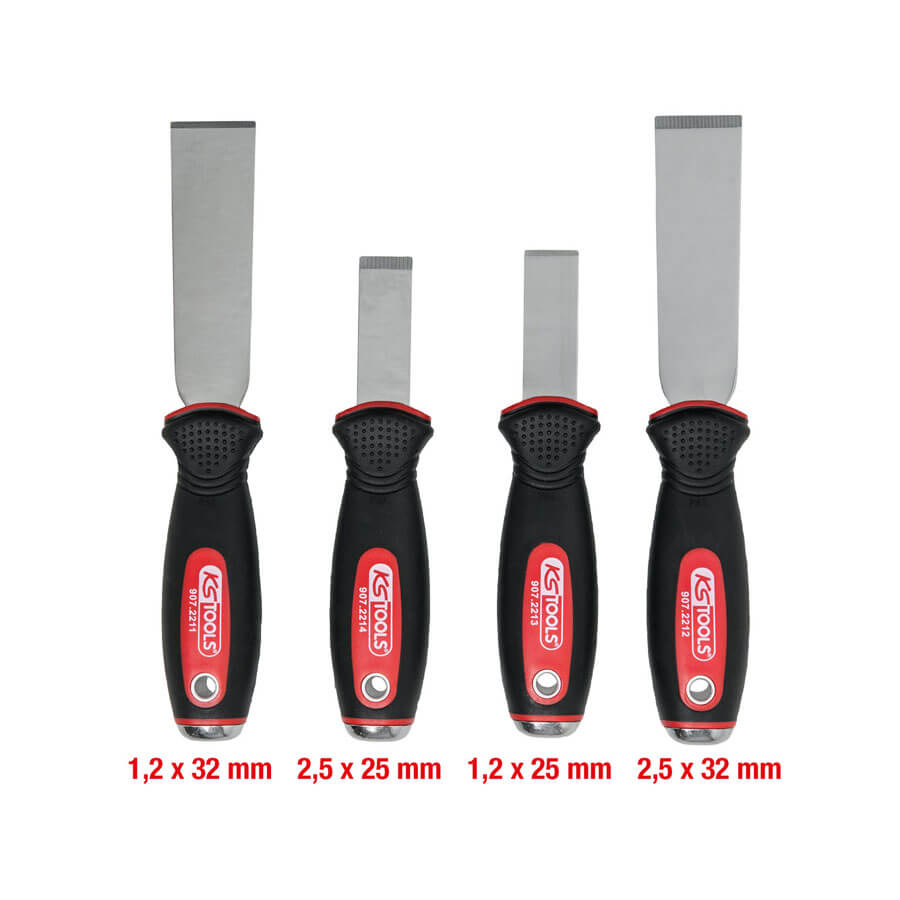 STAINLESS STEEL Chisel scraper set, 4 pcs-duplicate-1 - Image 3